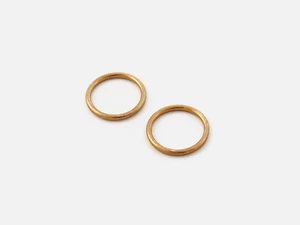 Triumph Air-cooled Models - Exhaust Metal Crush Ring Gaskets - PAIR - Picture 1 of 1