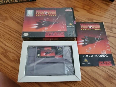 RARE Open Box NEW!!! Turn and Burn No-Fly Zone (Nintendo SNES, 1994) - Image 1 of 3