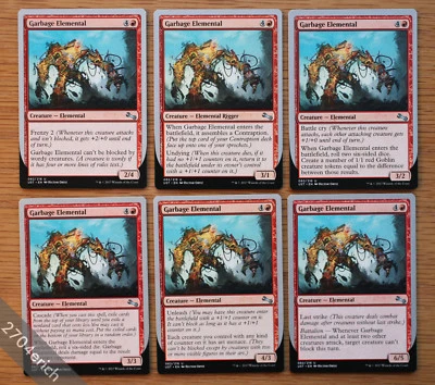 Set of Garbage Elemental (All 6 Versions) A B C D E F *NM* Magic MTG Unstable - Image 1 of 2