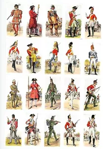 CIGARETTE CARDS. Carreras Tobacco. HISTORY OF ARMY UNIFORMS.(1937).(Full Set 50) - Picture 1 of 1