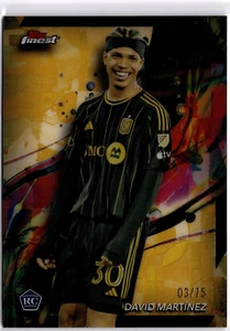David Martinez 2024 Topps Finest MLS Gold Refractor #8 LAFC #03/75 - Picture 1 of 2