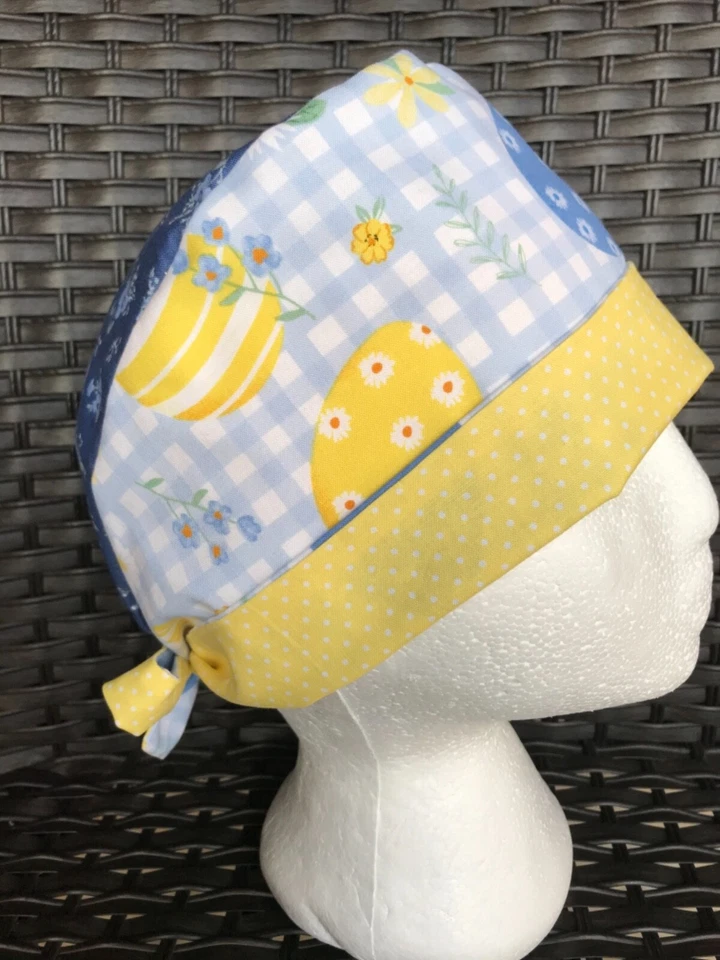 Easter  ✝️  Surgical Cap Nurses Scrub Hat Womens USA 🇺🇸 Made Cotton ships fast - Image 1 of 3