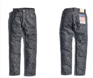 SAMURAI JEANS S710SXJ-SSG "MAKOTO" 18OZ SLUB DENIM JEANS SLIM STRAIGHT Non Wash - Picture 1 of 18