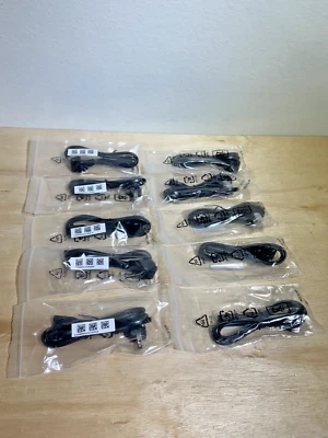 Lot (10) Honglin HL-0011 | Power Supply 3ft Cord | E254927 | Printers | 2-Prong - Image 1 of 4