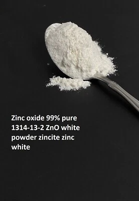 Pure Zinc Oxide (99%) - White Pigment, Craft Supply & DIY Beauty Ingredient 100g - Image 1 of 2