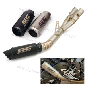 Silenciadores de sistema de escape tubo medio para Yamaha YZF-R1 R1M 2015-2025 para MT-10 15-21 - Imagen 1 de 13