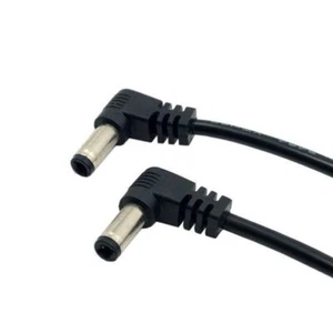 5.5 x 2.1mm / 2.5mm Male to 5.5 2.1/2.5mm Male Plug DC Power Cable Right Angled - Picture 1 of 5