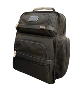 TUMI ALPHA3 Brief Pack Backpack FXT Ballistic Nylon Leather Black 2603578 T2410M - Picture 1 of 8