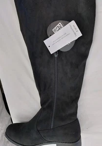 Room of Fashion Black NEW US: 11 Women's Tokyo Stretchy Over The Knee Boots (Reg - Picture 1 of 9