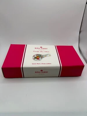 Reposacuchara Royal Albert England 1904 Country Rose Chintz NUEVO en caja Foto 1 de 2