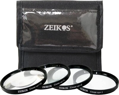 Zeikos 4-Piece 52mm Close-Up Macro Filter Set + Case ZE-CU452 +1 +2 +4 +10 NIB - Image 1 of 4