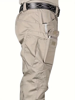 Mens Cargo Pants Tactical Waterproof Work Hiking Combat Outdoor Trousers Pants - Image 1 of 4