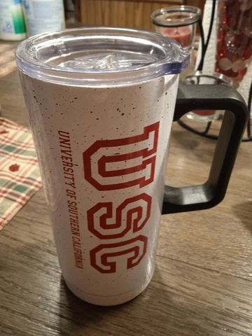 NCAA USC Trojans Men's Unisex 18oz Tumbler College Licensed Used Cover
