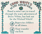 Disney  - Snow White Boarding Sign   ( 11" x 13.75 )  Collector's Poster Print