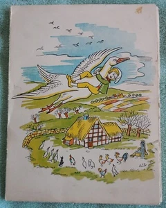 Vintage Stationery Set Sweden Nils Holgerssons Theme Ljungdahls Childrens Art - Picture 1 of 10