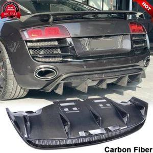 Kit de carrocería difusor parachoques trasero carbono real para Audi R8 GT V8 V10 cupé 10-15 - Imagen 1 de 12