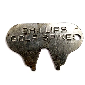 Antiguo Phillips Zapato de Golf Removedor de Picos Llave Herramienta Accesorio Llavero De Colección RARO 6A - Imagen 1 de 5