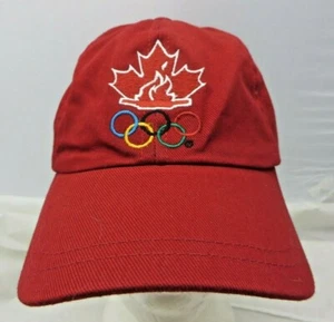 Olympics Canada Baseball Hat cap adjustable v roots red NHF - Picture 1 of 5