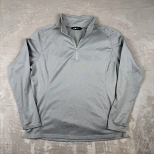 The North Face Damen 1/4 Zip Pullover Langarm grau Größe XL GM bestickt - Bild 1 von 7