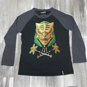 Boys Fortnite Master of Keys Charcoal Top Tee T-shirt Long Sleeve 14/16 - Picture 1 of 6