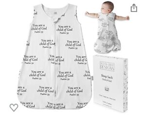 NEW Ocean Drop Designs 100% Cotton Muslin Sleep Sack 12 - 18 month Child of God