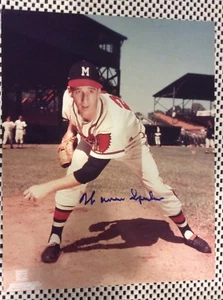 WARREN SPAHN HOF SIGNED AUTOGRAPHED Photo 8x10 Milwaukee BRAVES - Picture 1 of 1