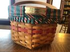 1997 Longaberger Snowflake Basket Christmas Collection W/Liners 