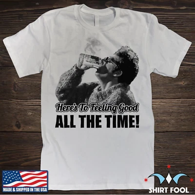 CAMISETA SEINFELD KRAMER ***HERE'S TO FEELING BIEN TODO EL TIEMPO*** Foto 1 de 4