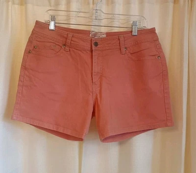 Pantalones cortos elásticos para mujer Levi Strauss Signature talla 12 color salmón Foto 1 de 4