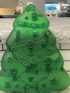 Vintage Christmas Green Tree Serving Dish, - Picture 1 of 4