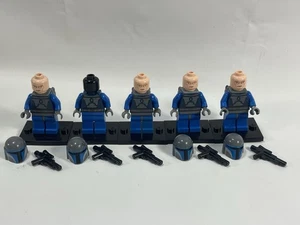 LEGO Star Wars Mandalorian Clone Wars Minifigure Lot Of 5 7914 9525 Blue Gray - Picture 1 of 6