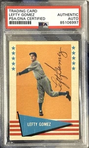 Trading Card Lefty Gomez PSA / DNA CERTIFIED AUTHENTIC AUTO - Picture 1 of 2