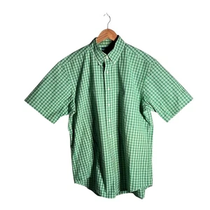 Ralph Lauren Shirt Men's Size L Green Plaid Short Sleeve Button-Down Classic - Picture 1 of 11