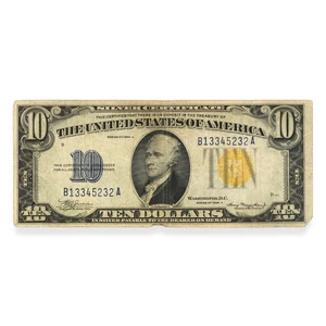 $10 Dollar United States Silver Certificate 1934-A  FR. 1702 - Picture 1 of 2