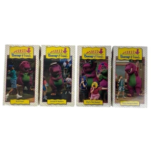 Barney And Friends 4 VHS Lot - Carnival of Numbers, Doctor Barney is Here - Foto 1 di 12