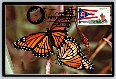#4314 Flags of our Nation Ohio Butterfly FDC Maxi Card - Image 1 of 2