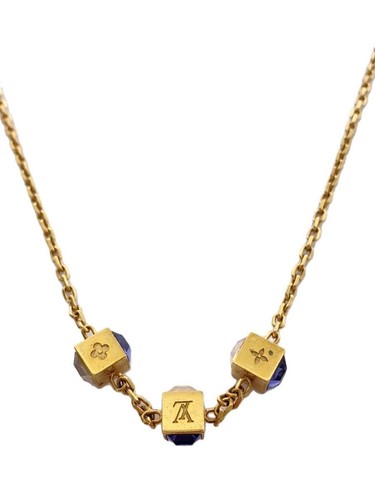 LOUIS VUITTON（LV） Collana LOUIS VUITTON collier Gamble_BLU placcato blu top ha donna usata