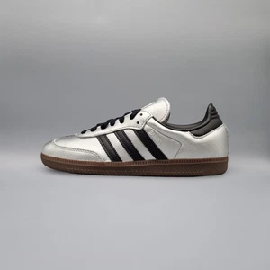 adidas Samba OG Silver Metallic Black Gum (Womens) - JI4218 - NEU/OVP - Bild 1 von 1