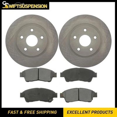Front Brake Pads and Disc Rotors Kit for 2000 1996 1997 1998 1999 Toyota RAV4 - Image 1 of 4