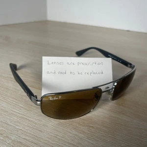 Ray-Ban RB3445 004 Rubber Gunmetal Pilot Sonnenbrille NUR RAHMEN 61-17-130 LESEN - Bild 1 von 11