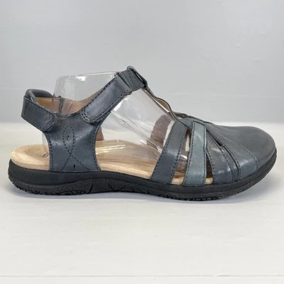 Sandalias Earth Origins Savoy Sierra para mujer talla 11 W zapatos de cuero azul almirante Foto 1 de 4
