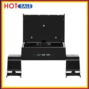 Ventilateur support de rangement mural 3 support d'interface USB support accessoires de bureau - Photo 1/10