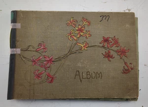 122 Early 1900's Vintage Postcards In Album Mostly Europe and Some US Cities - Picture 1 of 12