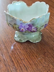 Antique Signed Rosenthal Bavaria Handpainted Fine China Nut Cup Iris - Picture 1 of 5