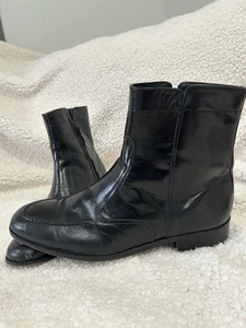 Stivaletti neri Florsheim Duke zip laterale punta bici uomo taglia 9 - Foto 1 di 5