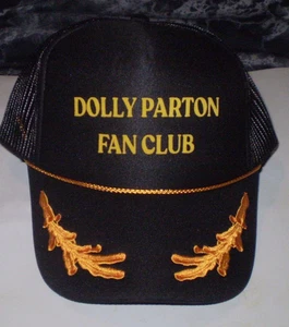 DOLLY PARTON FAN CLUB CAPTAIN'S HAT TRUCKERS BASEBALL CAP OTTO VINTAGE NIIIICE - Picture 1 of 2