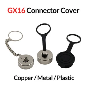 GX16 Connector Cover Aviation Plug Socket Cover Copper / Metal / Plastic - Picture 1 of 6