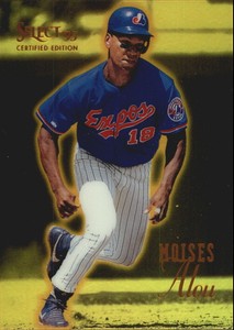 1995 Select Certfied Montreal Expos Baseball Card #36 Moises Alou