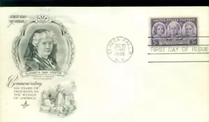 1948 FDC - Scott# 959 - Progresso Donna - Arte Artigianato Cachet UA - Foto 1 di 1