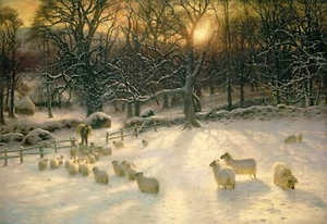 Joseph Farquharson: ""L'accorciamento della giornata invernale..."" — Stampa Belle Arti Giclee - Foto 1 di 7